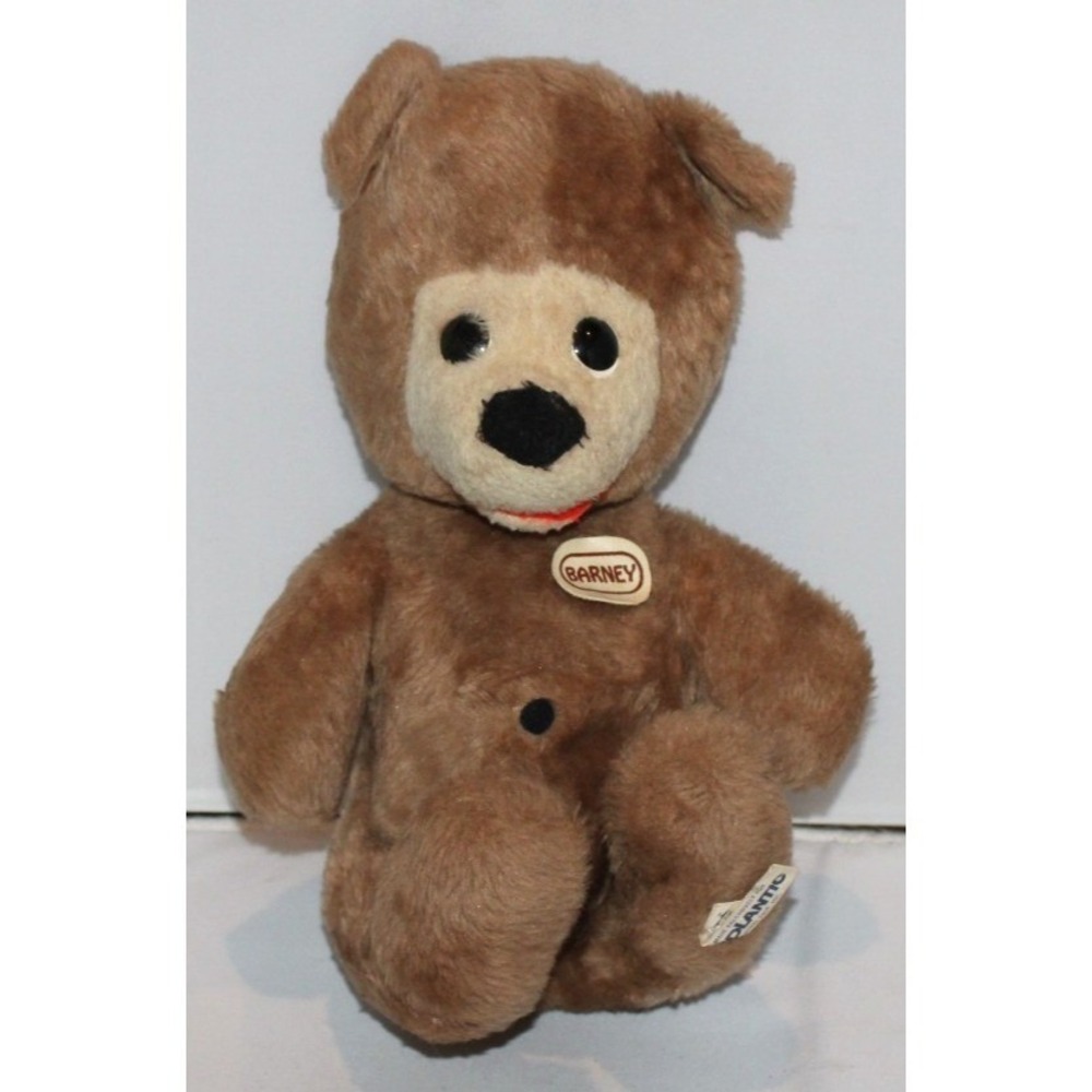 vintage 14" Barney Teddy Bear plush stuffed animal Midatlantic by Animal Farm